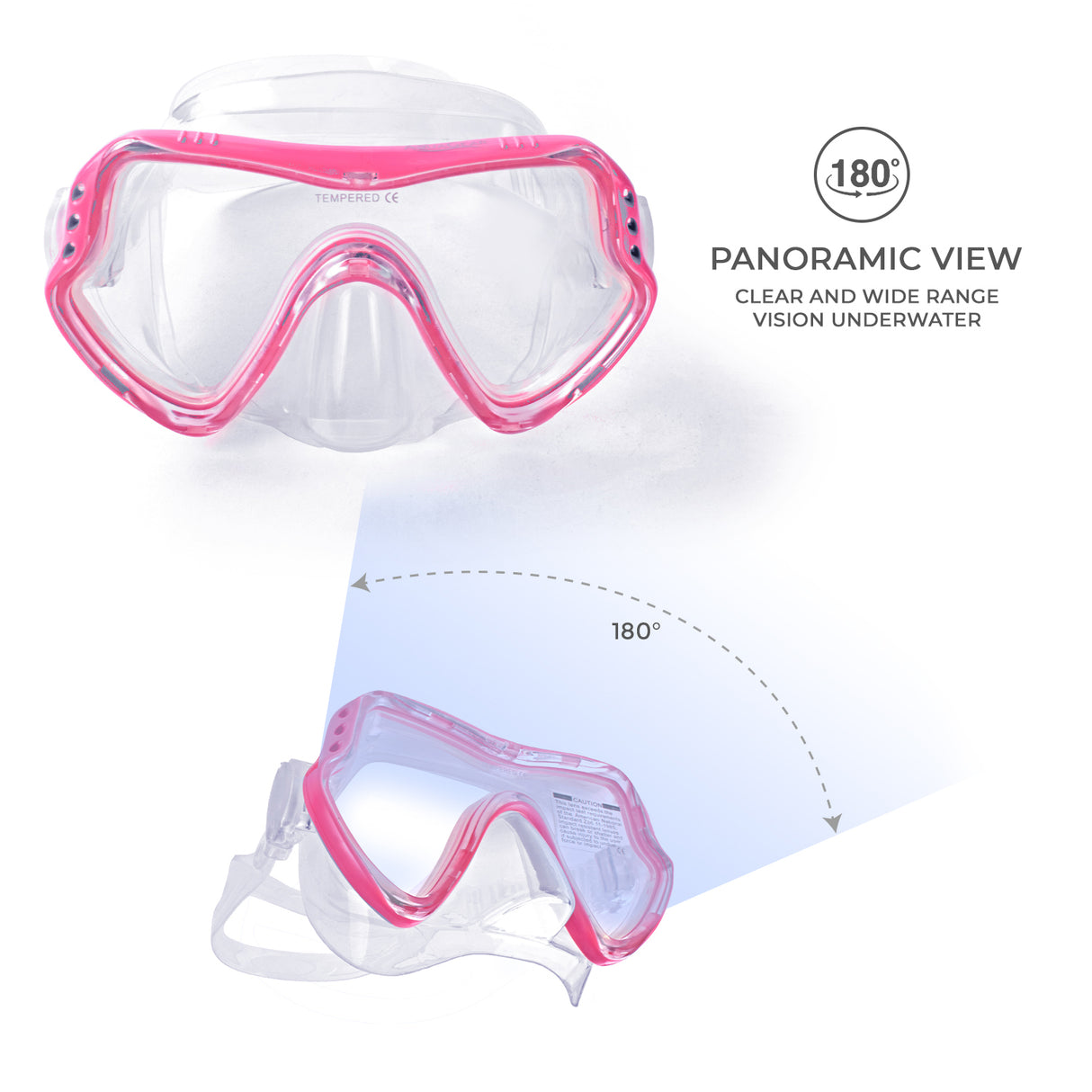 Aquagear M11-S04 Mask & Snorkel Set