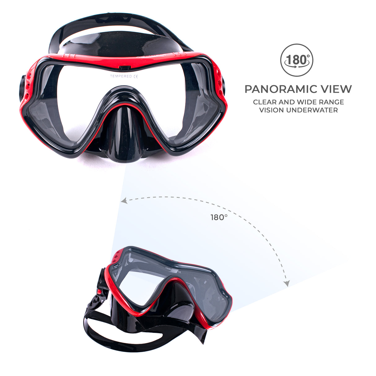 Aquagear M11-S04 Mask & Snorkel Set