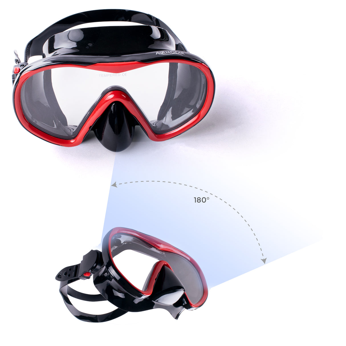 Aquagear M12-S04 Mask & Snorkel Set