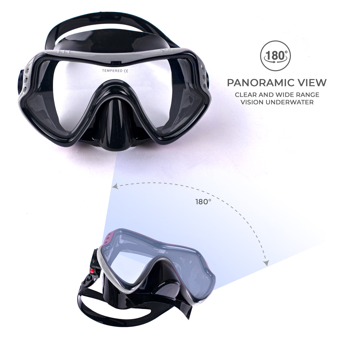 Aquagear M11-S04 Mask & Snorkel Set