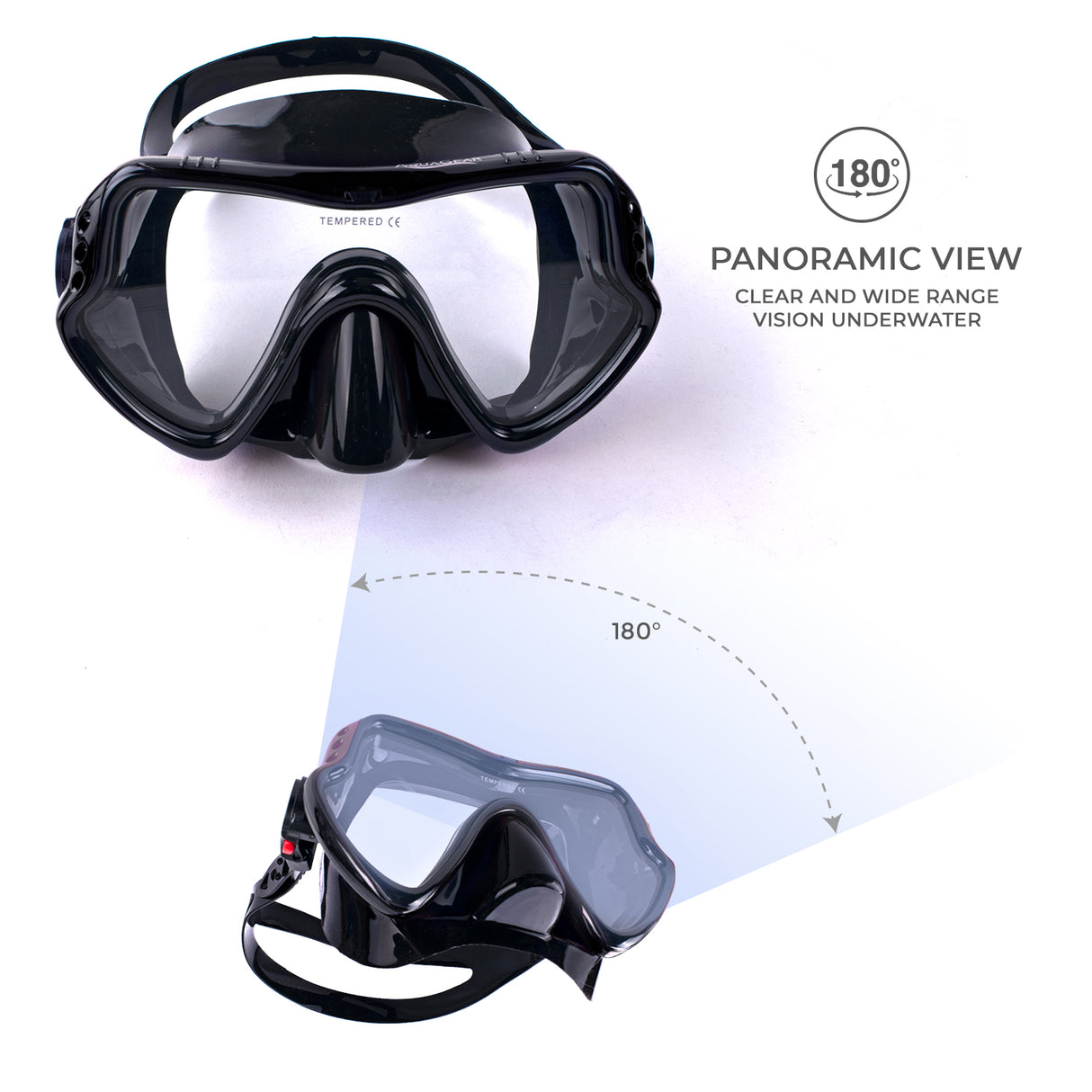 Aquagear M11-S04 Mask & Snorkel Set
