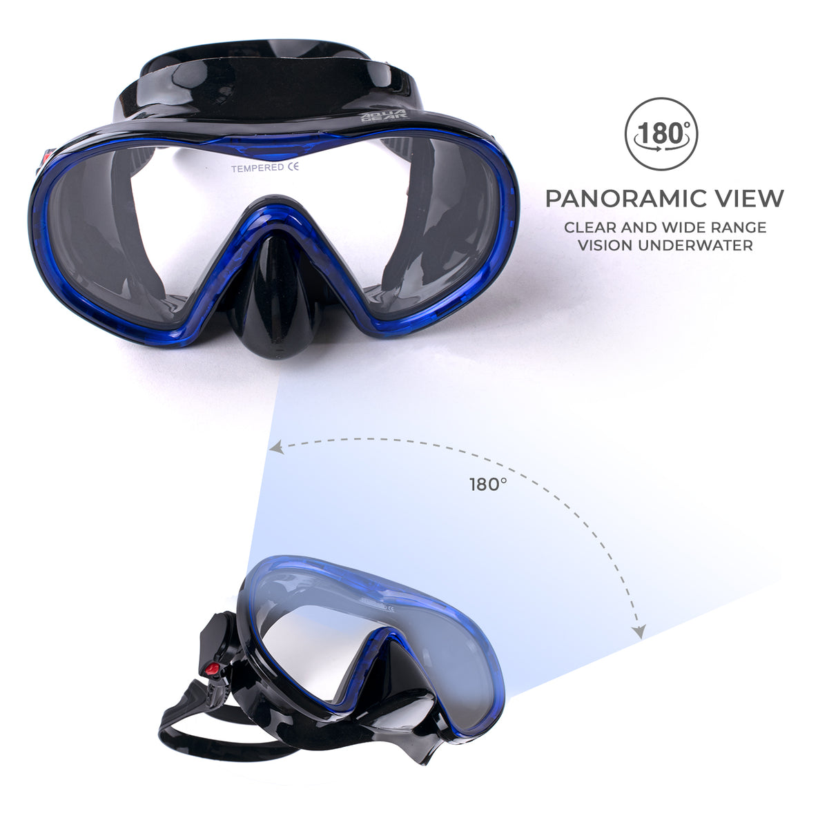Aquagear M12-S04 Mask & Snorkel Set