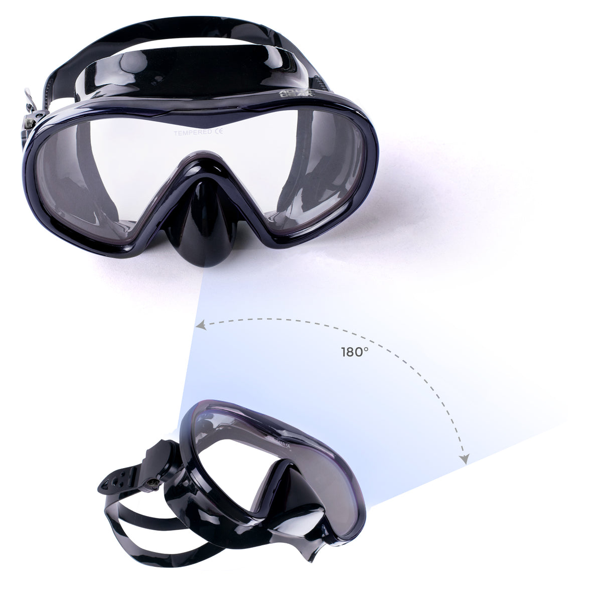 Aquagear M12-S04 Mask & Snorkel Set