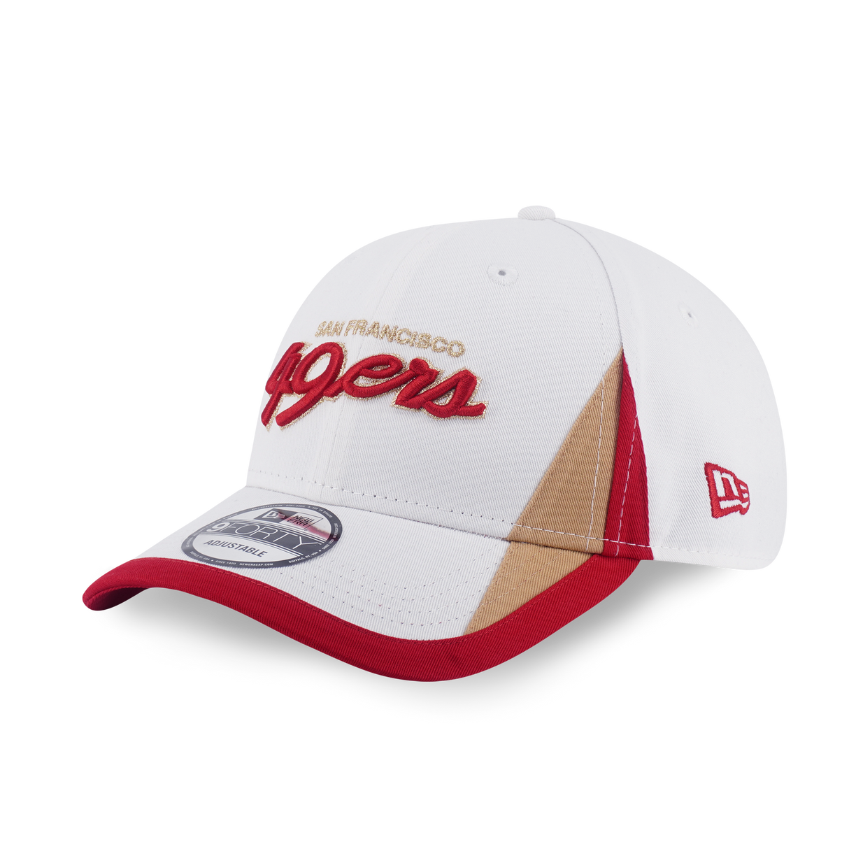 New Era 9FORTY San Francisco 49Ers NFL Super Bowl Retro White Adjustable Cap