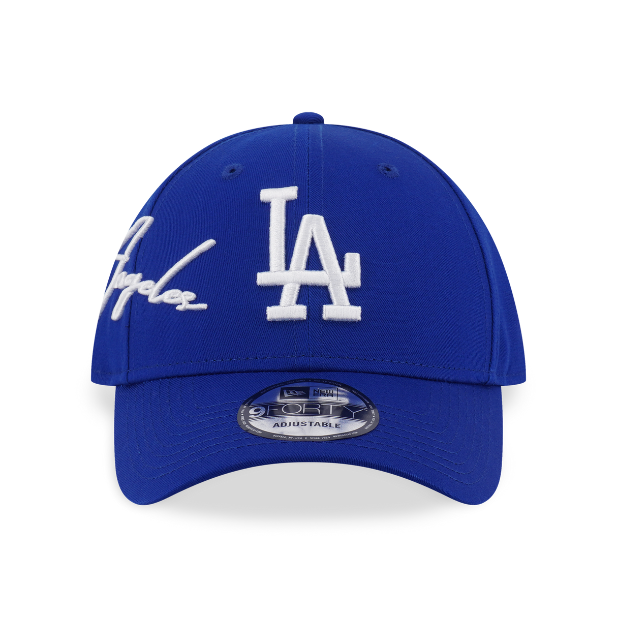 New Era 9FORTY Los Angeles Dodgers Mix League Script Light Royal Adjustable Cap