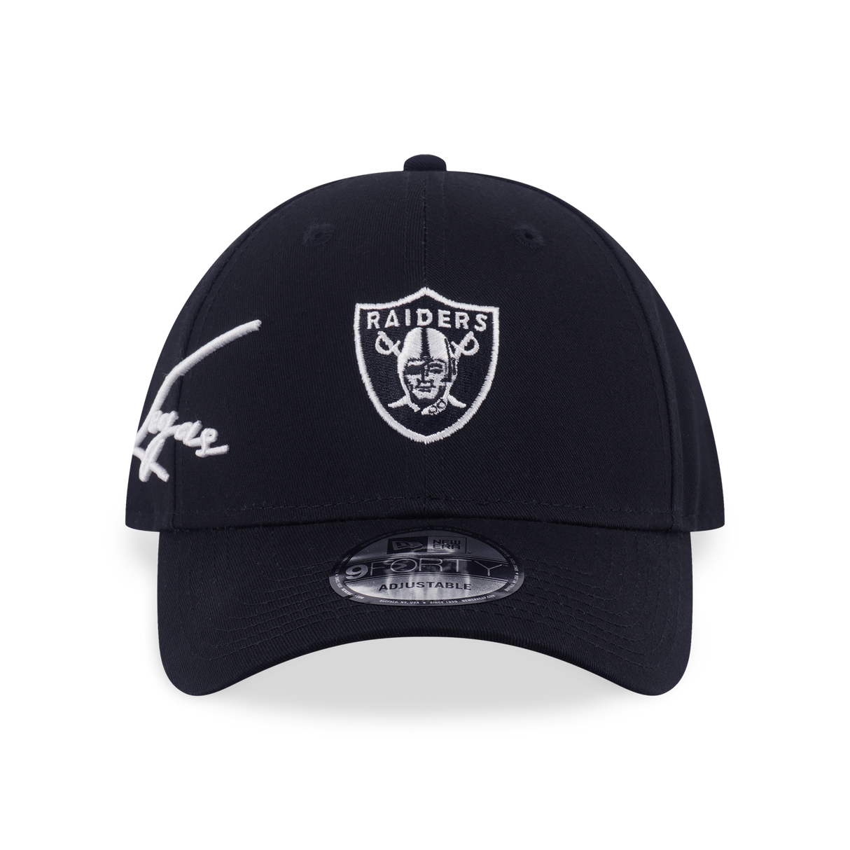 New Era 9FORTY Las Vegas Raiders Mix League Script Black Adjustable Cap
