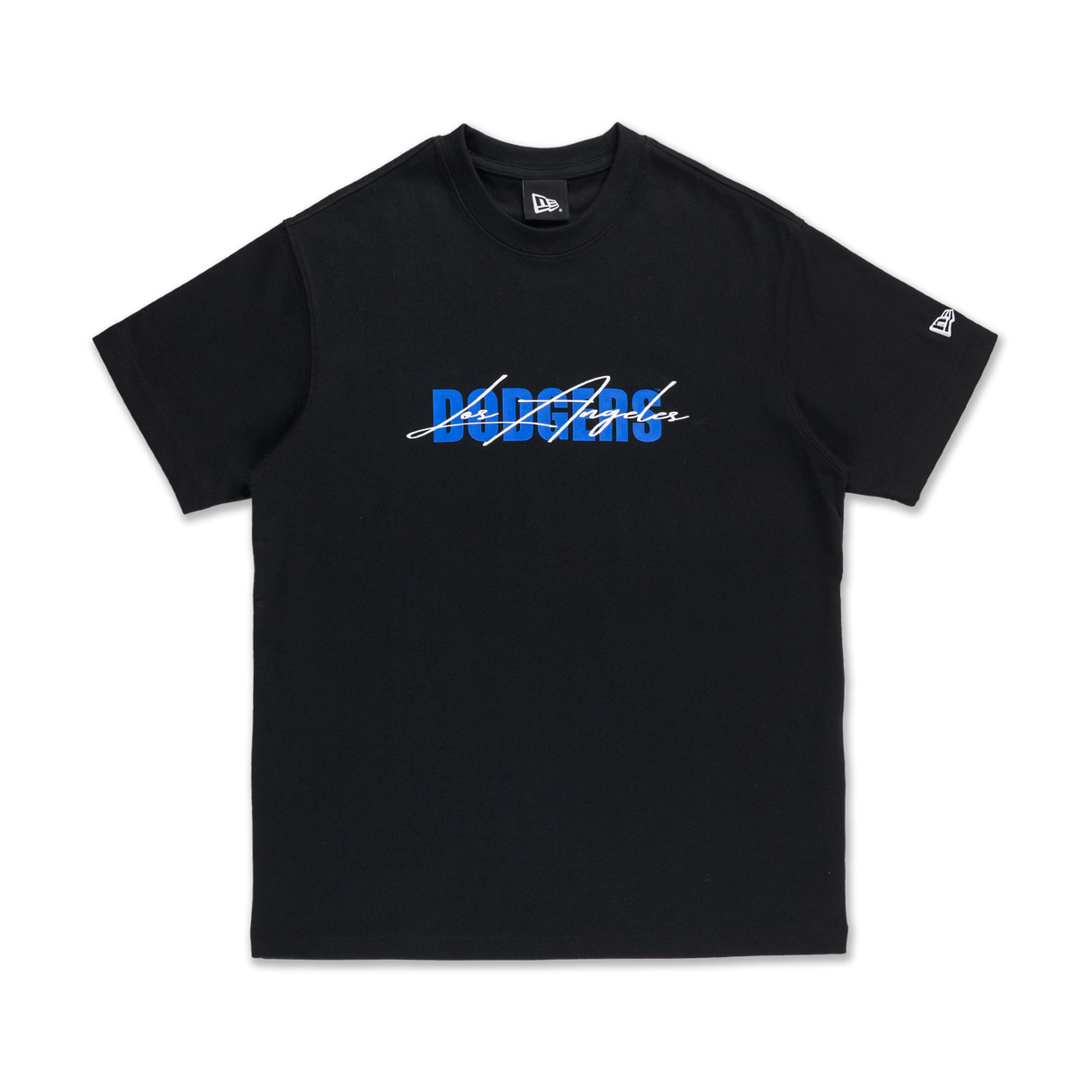New Era Los Angeles Dodgers Mix League Script Black Short Sleeve T-Shirt