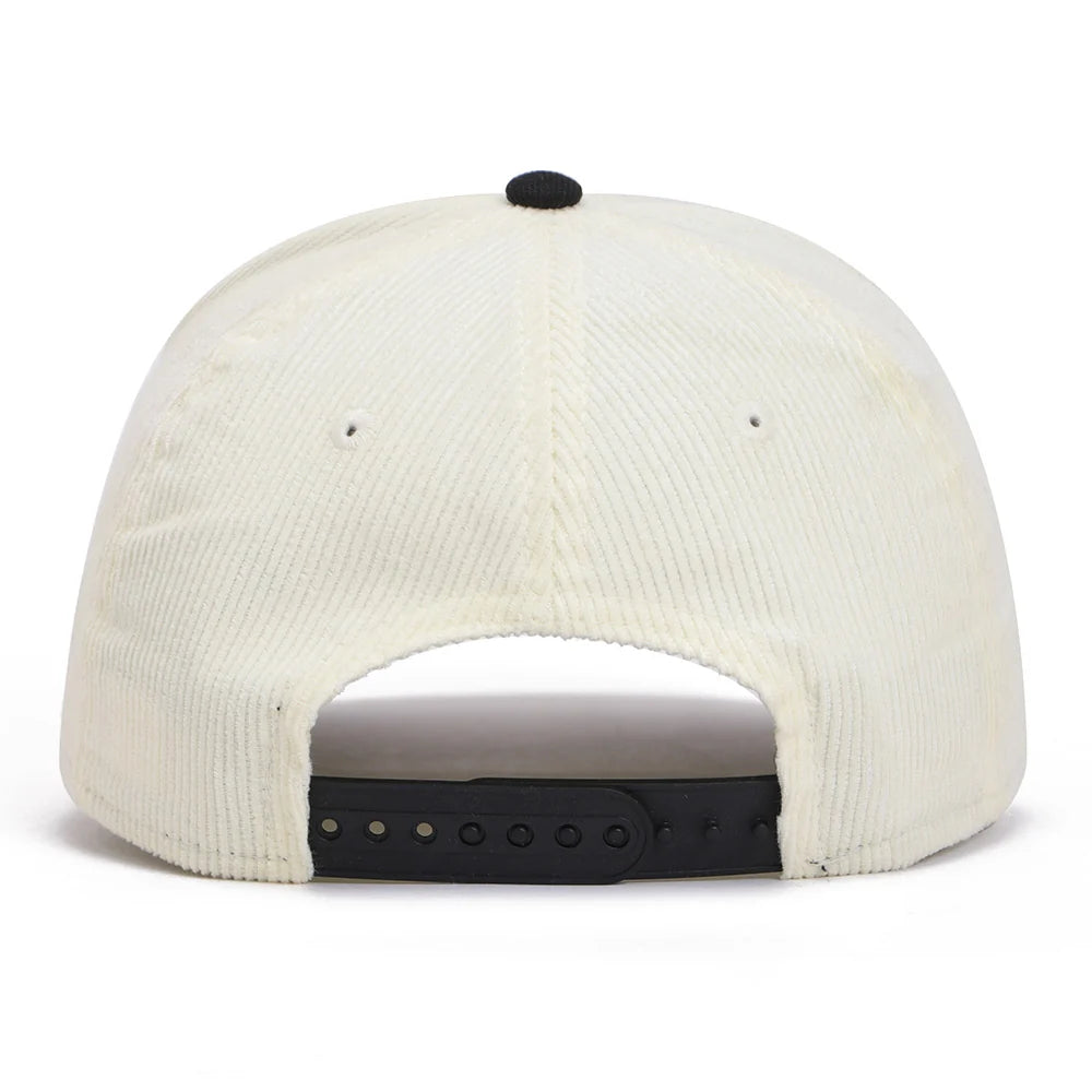 New Era 9FORTY A-Frame Las Vegas Raiders Summer Corduroy Chrome Black Snapback Cap