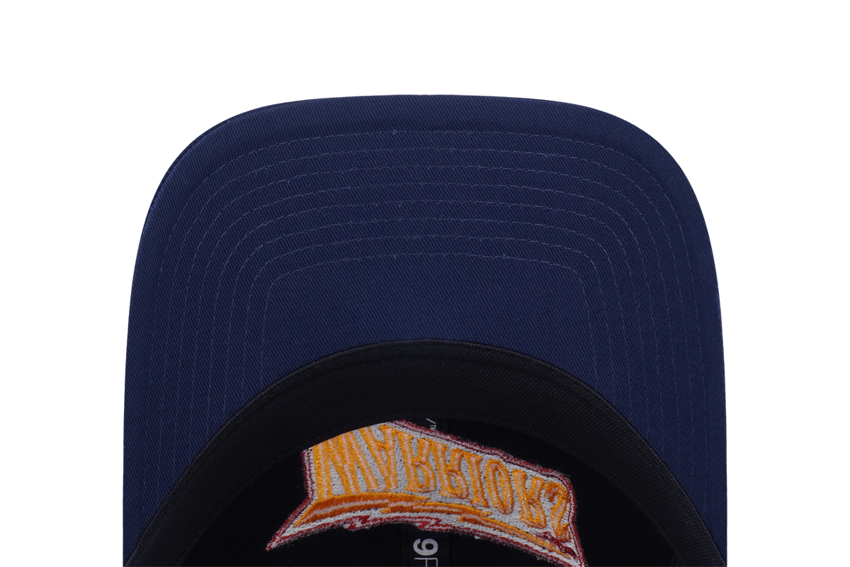 New Era Golden State Warriors Hardwood Classics 2026 Black Blue 9FORTY Unstructured Adjustable Cap