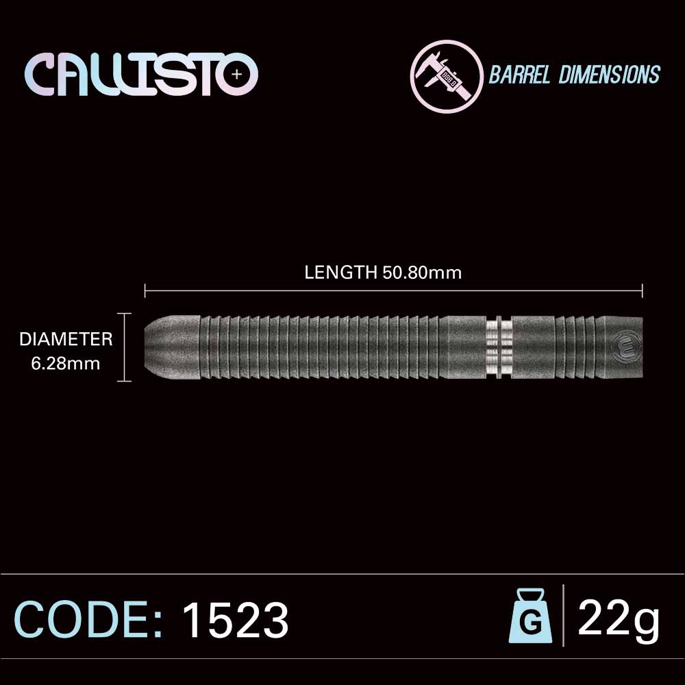 Winmau Callisto 90% Tungsten Alloy Steeltip Darts