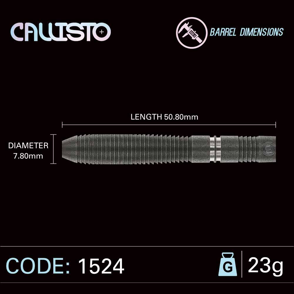 Winmau Callisto 90% Tungsten Alloy Steeltip Darts