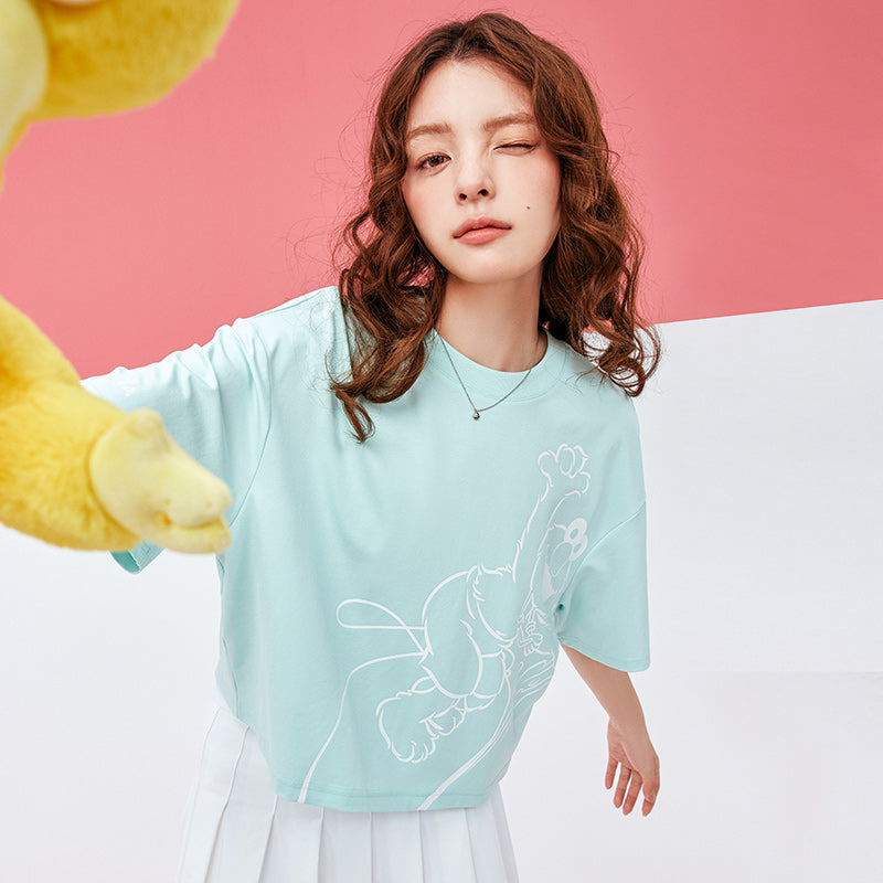 ANTA Women's IP Sesame Street Lifestyle SS Tee Shirt