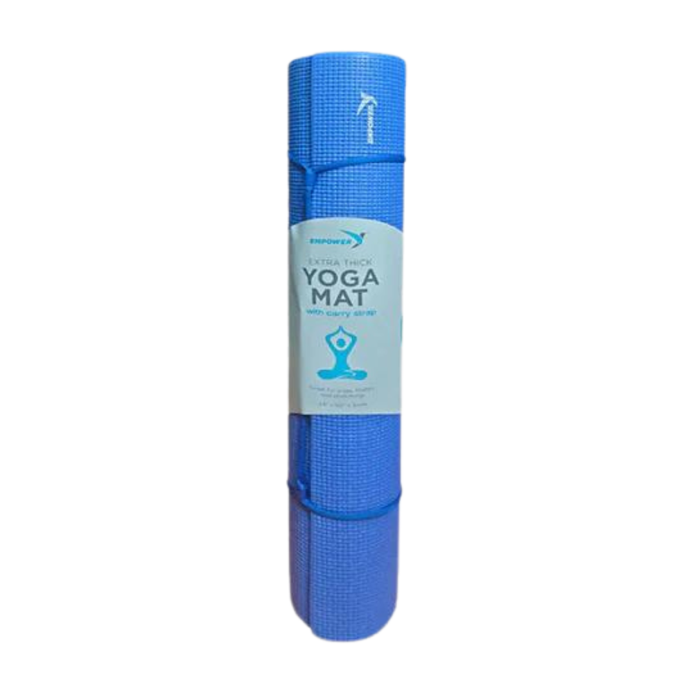 Empower Premium Yoga Mat Cobalt Blue Purple Gray - Toby's Sports
