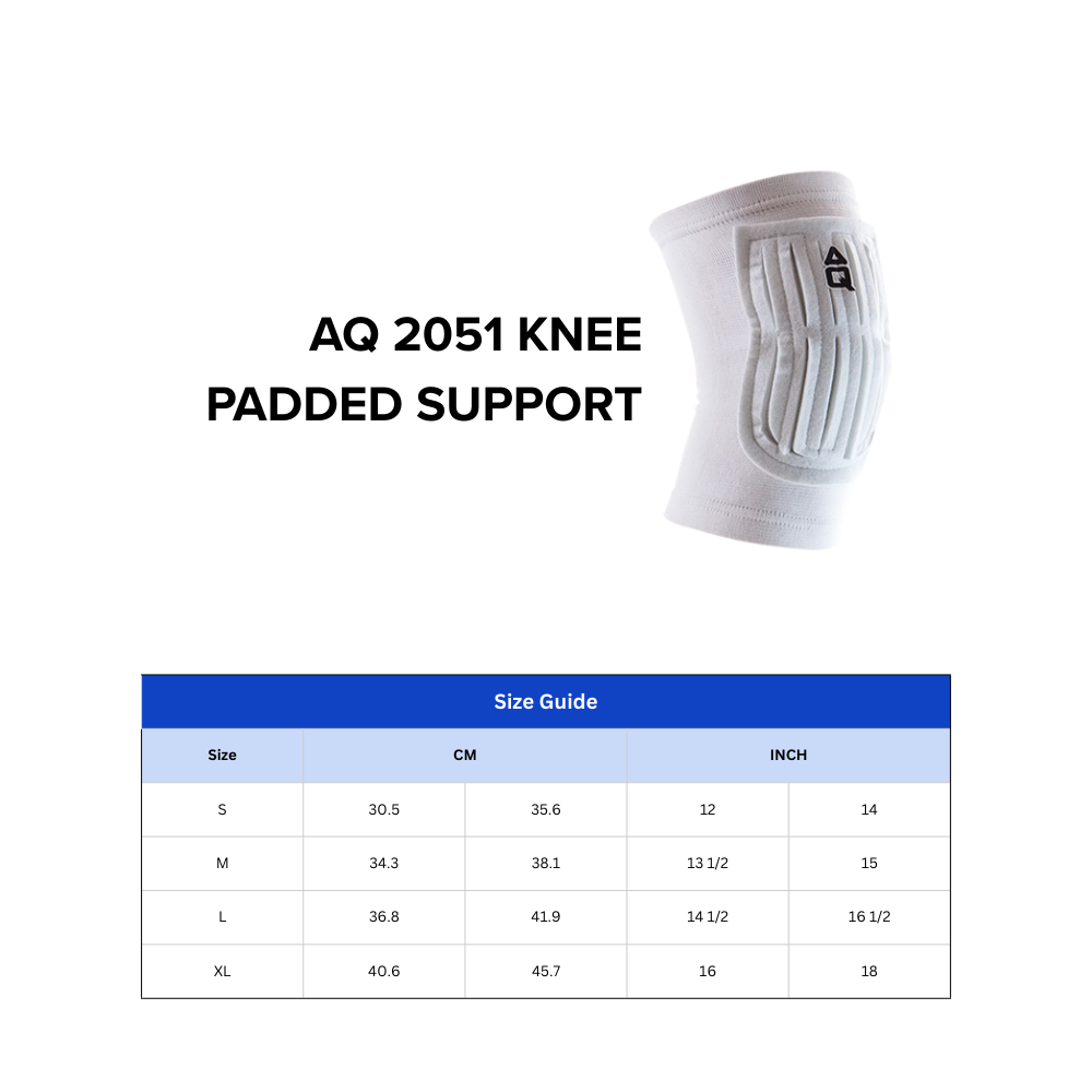 AQ Basic Knee Pad 2051 White