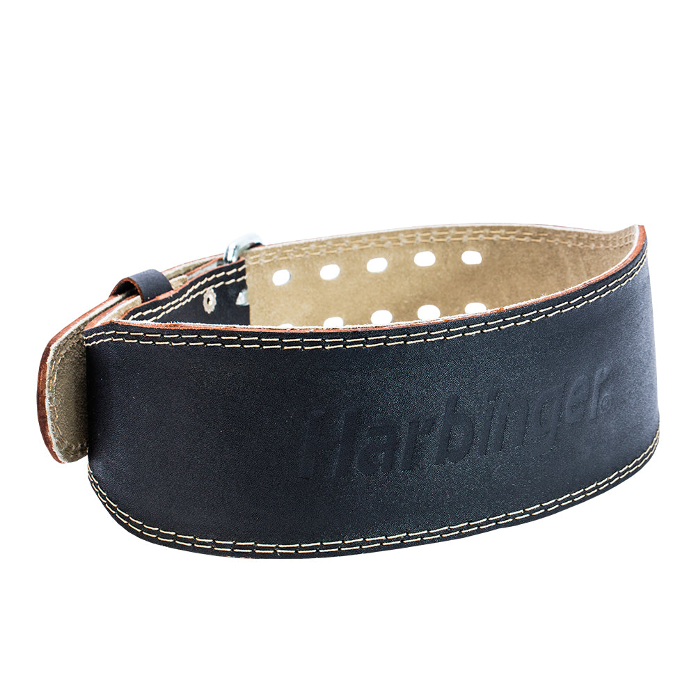 Harbinger 4IN Padded Leather Weightlifting Belt Toby s Sports