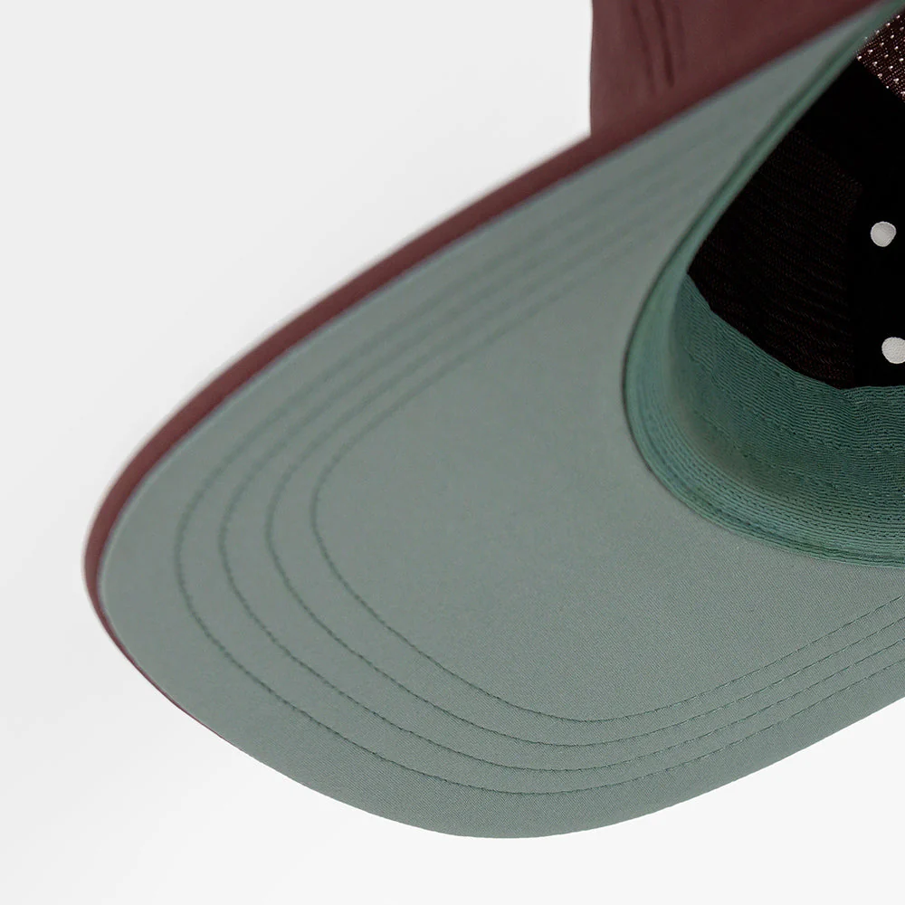 Ciele GOCAP Comp Bars Dark Wine Red Running Cap