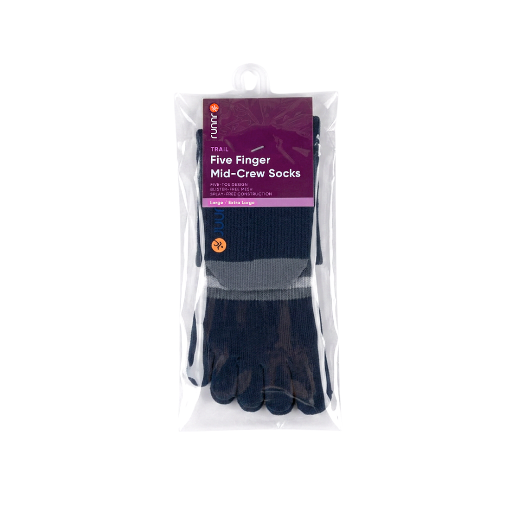 runnr Five Finger Mid Crew Socks 2 pairs
