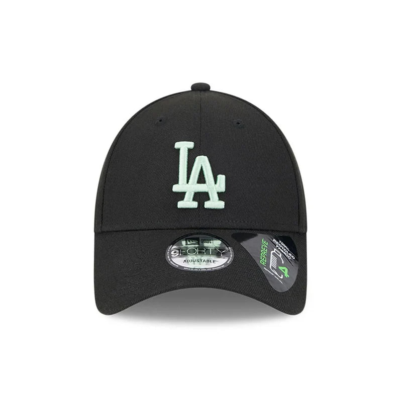 New Era LA Dodgers MLB Repreve® Peppermint Black 9FORTY Adjustable Cap