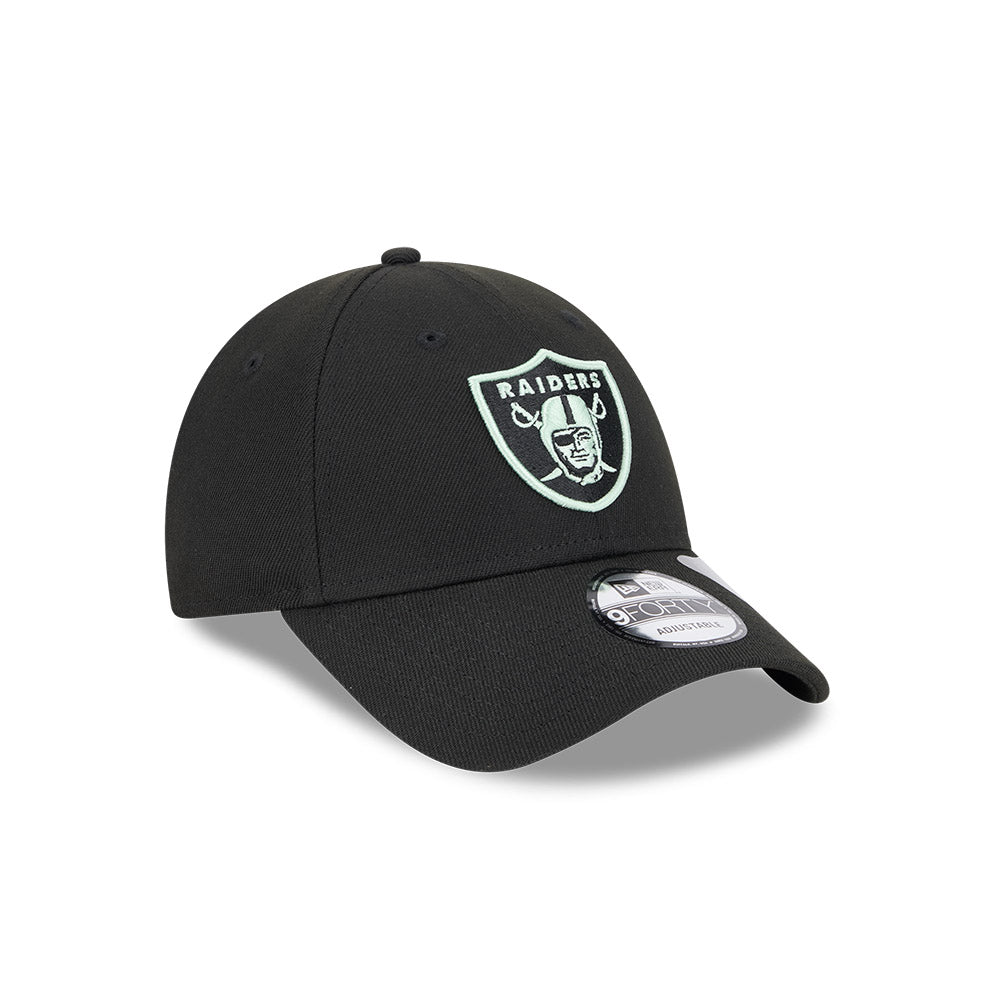 New Era Las Vegas Raiders MLB Repreve® Peppermint Black 9FORTY Adjustable Cap