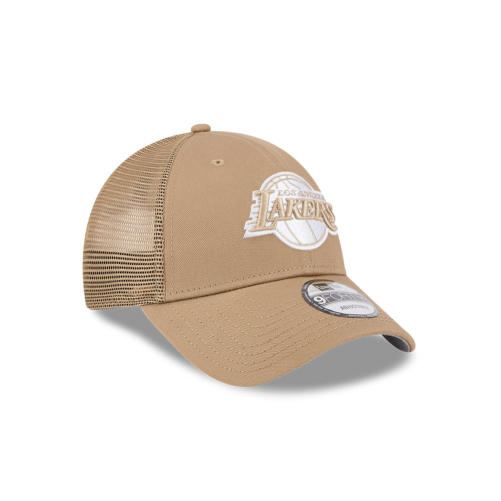 New Era 9FORTY Los Angeles Lakers Classic Trucker Adjustable Cap
