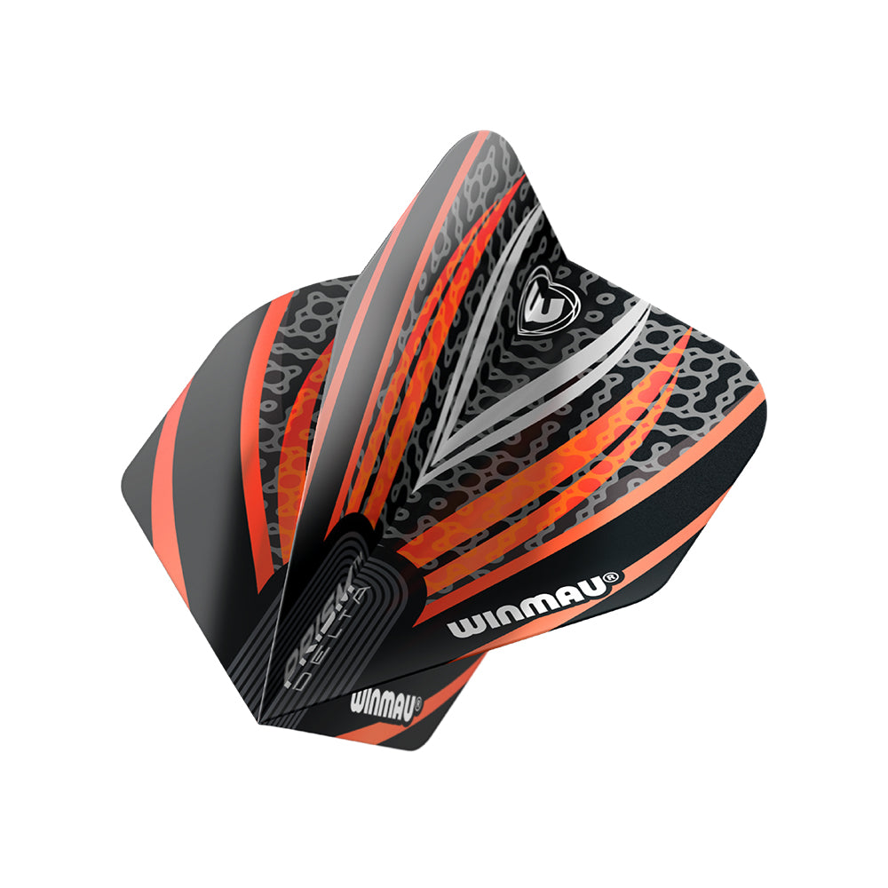 Winmau Prism Delta Black, White & Orange Dart Flights
