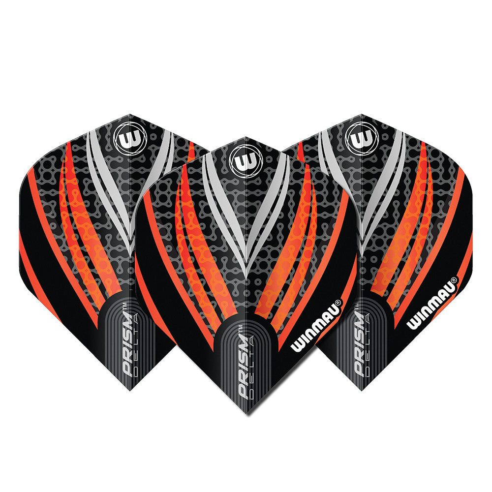 Winmau Prism Alpha Black & Orange Dart Flights
