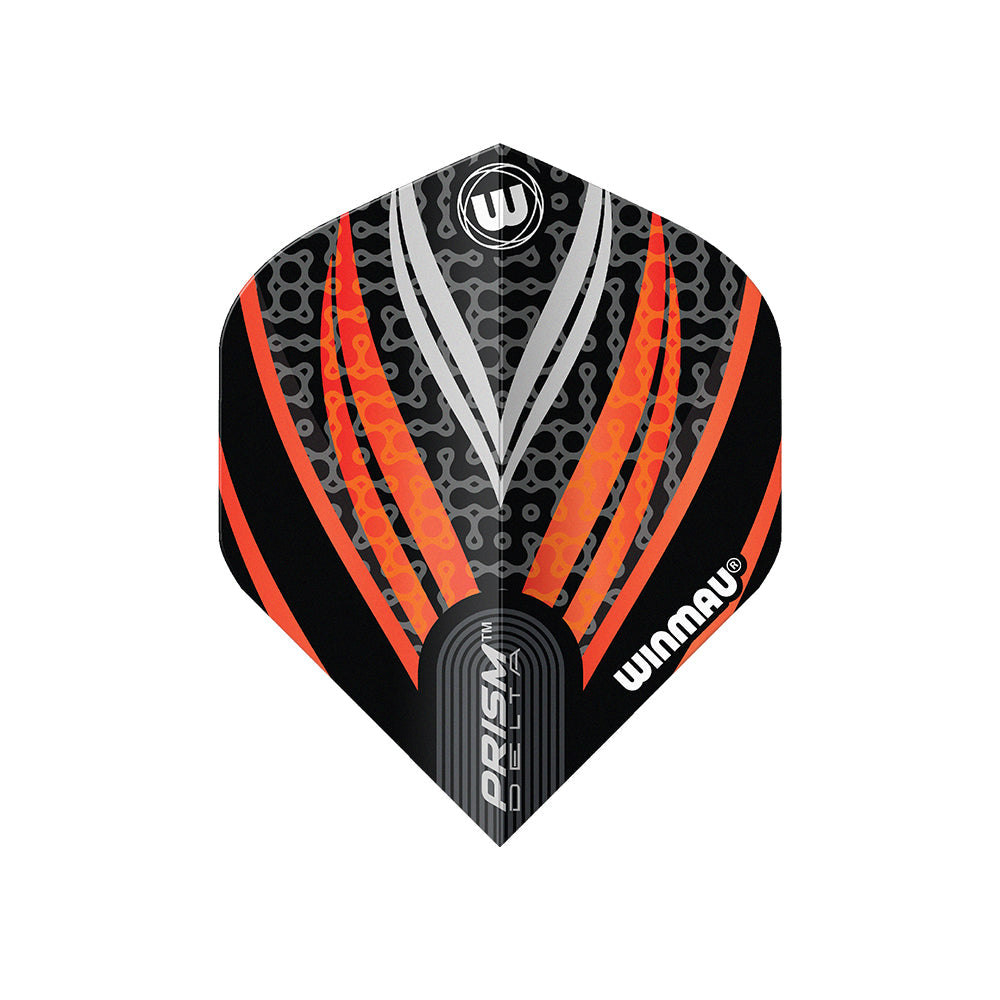 Winmau Prism Delta Black, White & Orange Dart Flights