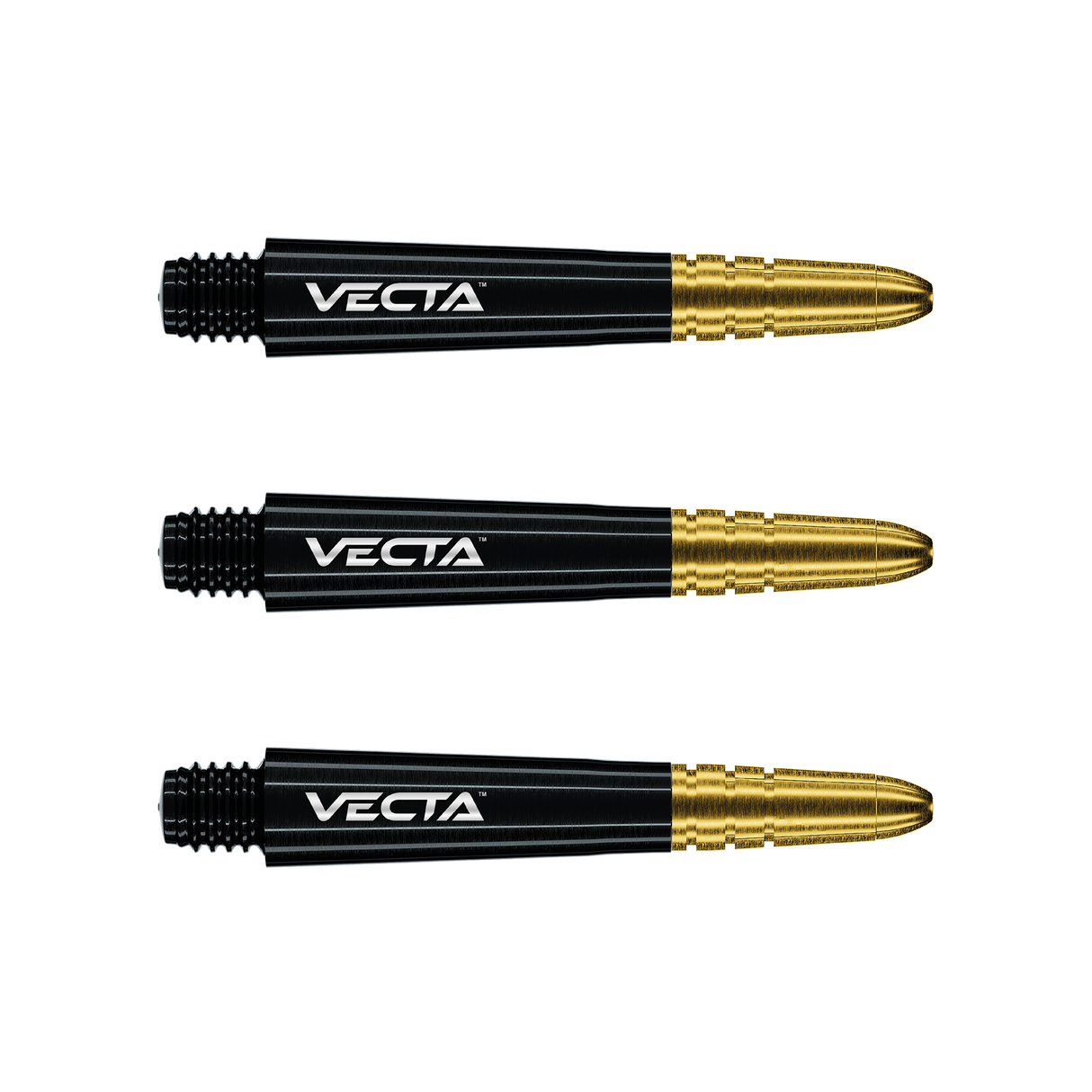 Winmau Vecta Black- Gold Darts Shafts