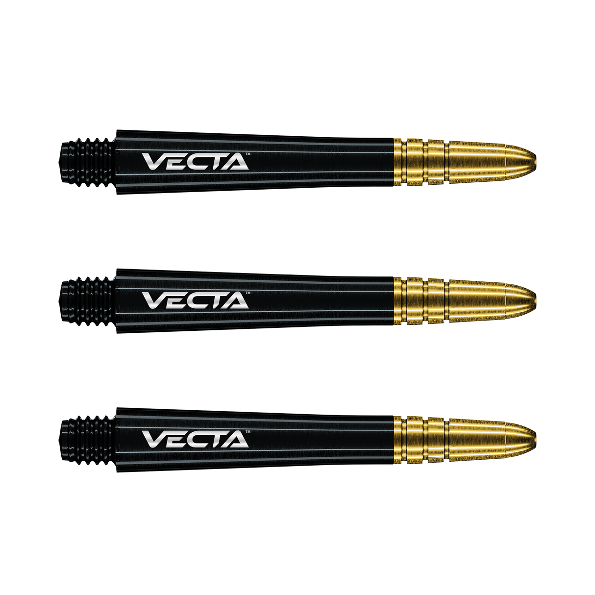 Winmau Vecta Black- Gold Darts Shafts