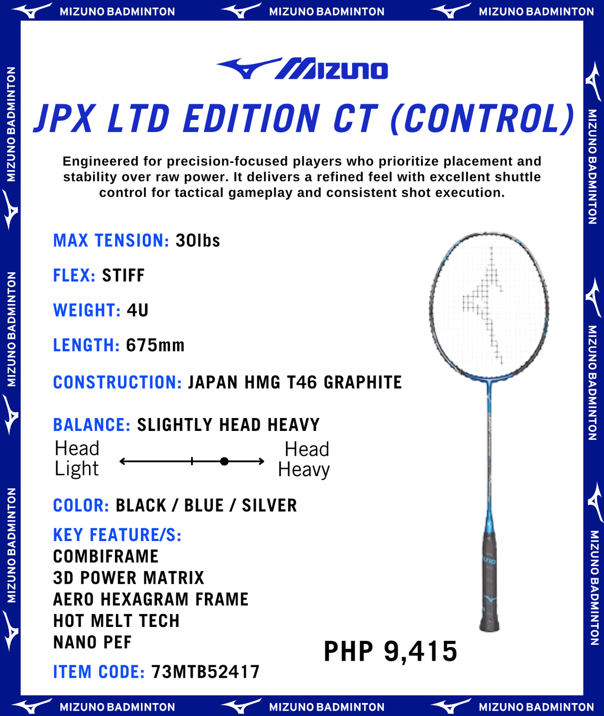 Mizuno JPX LTD Edition CT (CONTROL)