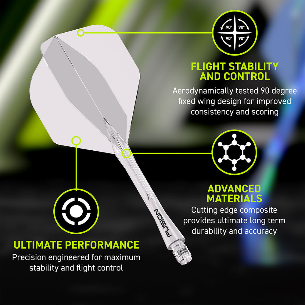 Winmau Fusion Integrated Clear Flight & Shaft