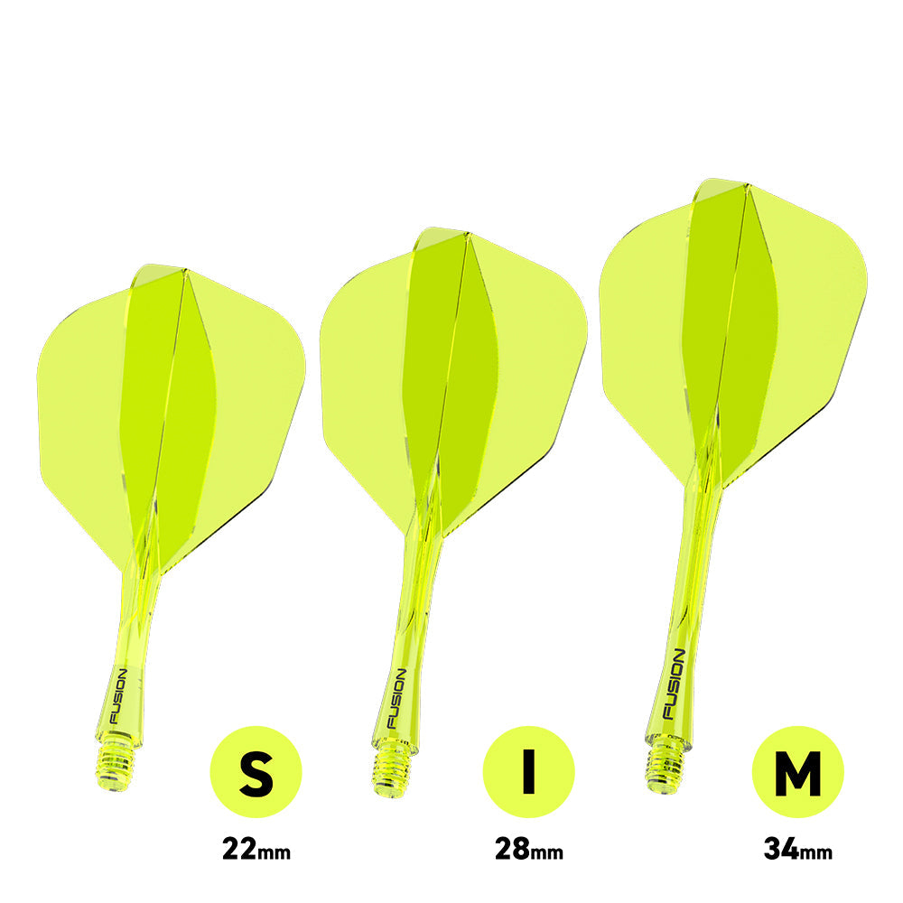 Winmau Fusion #6 Shape Integrated Yellow Flight & Shaft