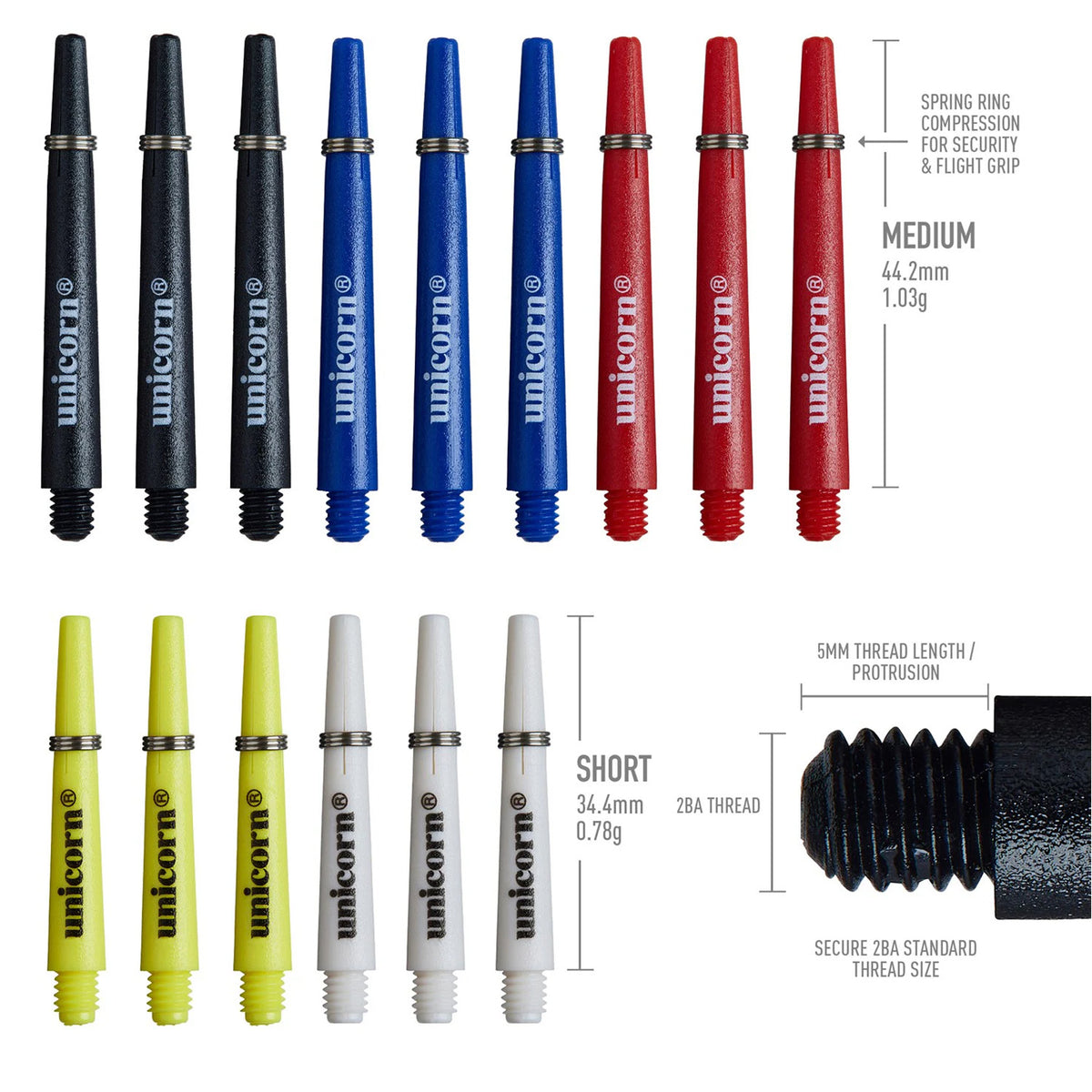 Unicorn SD Gripper 3 Shaft Kit (5 Sets)