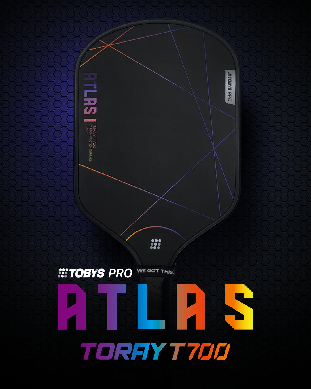 Toby's Pro Atlas 1 Pickleball Paddle