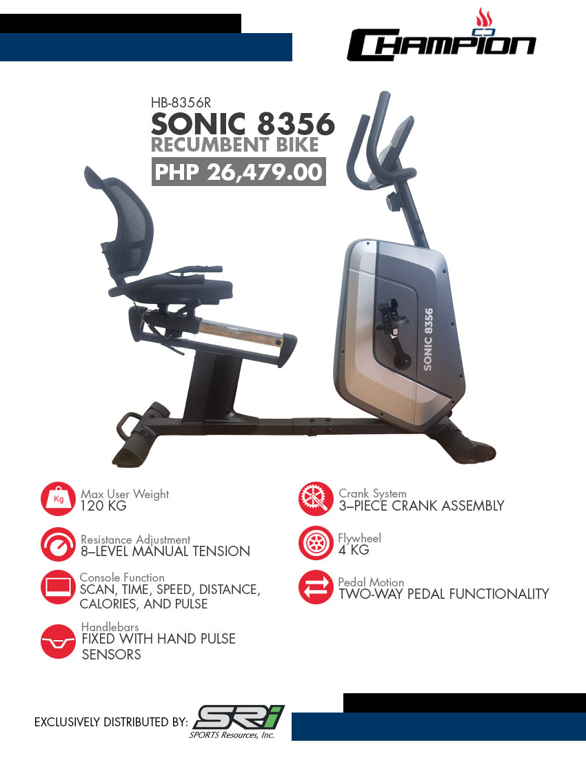Champion EE Sonic 8356 Recumbent Bike