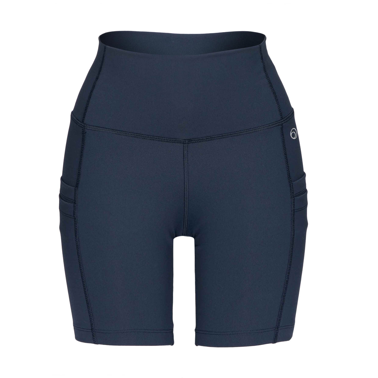 Equipe Women's High Rise Cycling Shorts with Side Pockets Navy