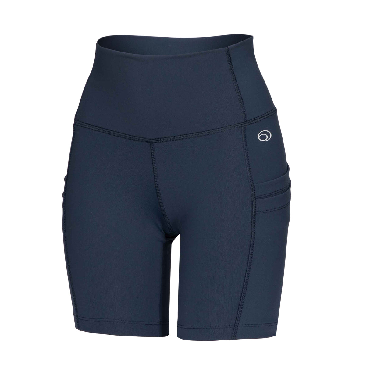 Equipe Women's High Rise Cycling Shorts with Side Pockets Navy