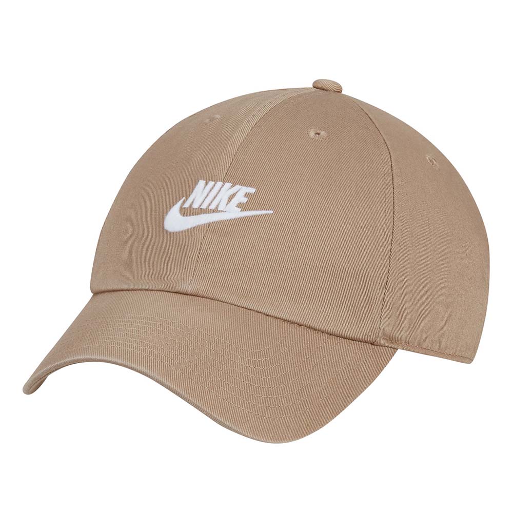 Nike Club Unstructured Futura Wash Cap Khaki White - Toby's Sports