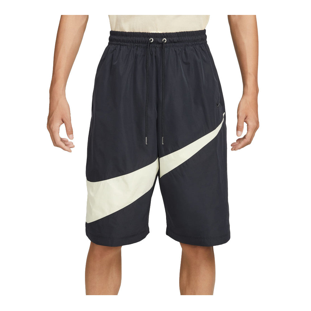 Nike Men's Swoosh Woven Shorts Black Coconut Milk Black - Toby's