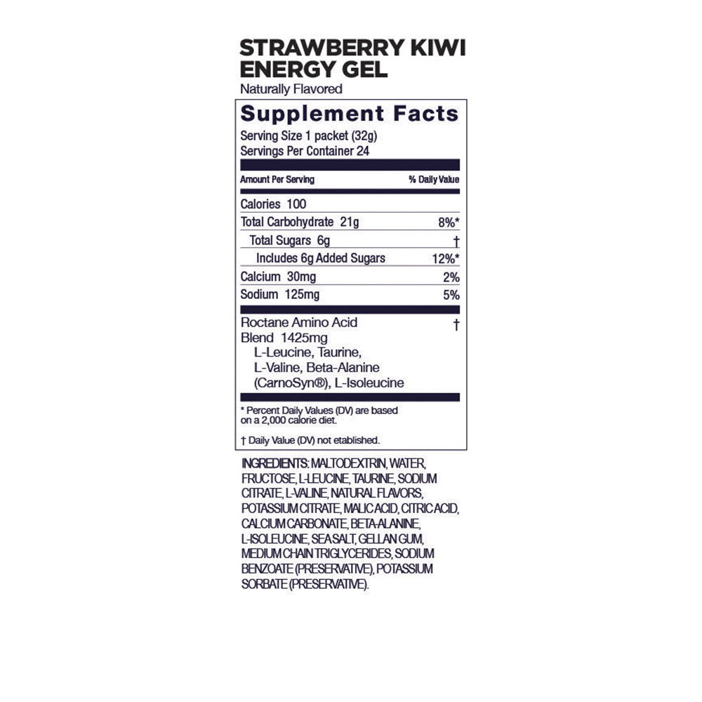 GU Strawberry Kiwi Roctane Energy Gel (Best Buy: April 2027)
