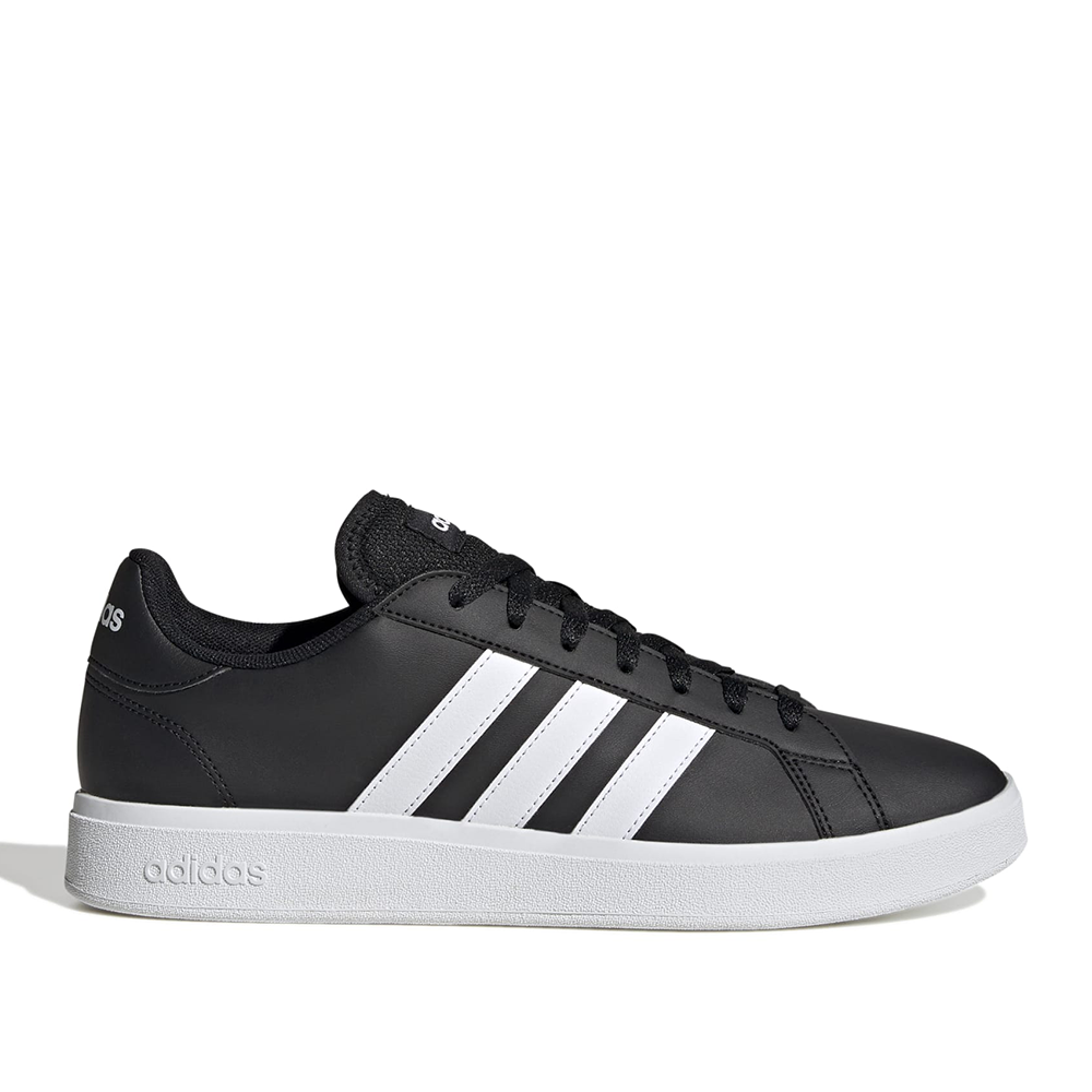 Adidas black and white casual shoes sales