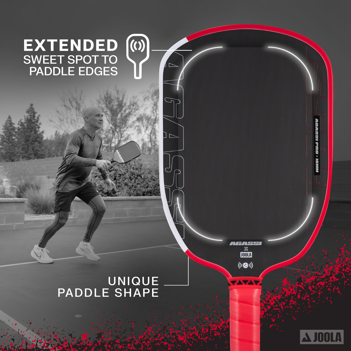 JOOLA Agassi Pro Pickleball Paddle