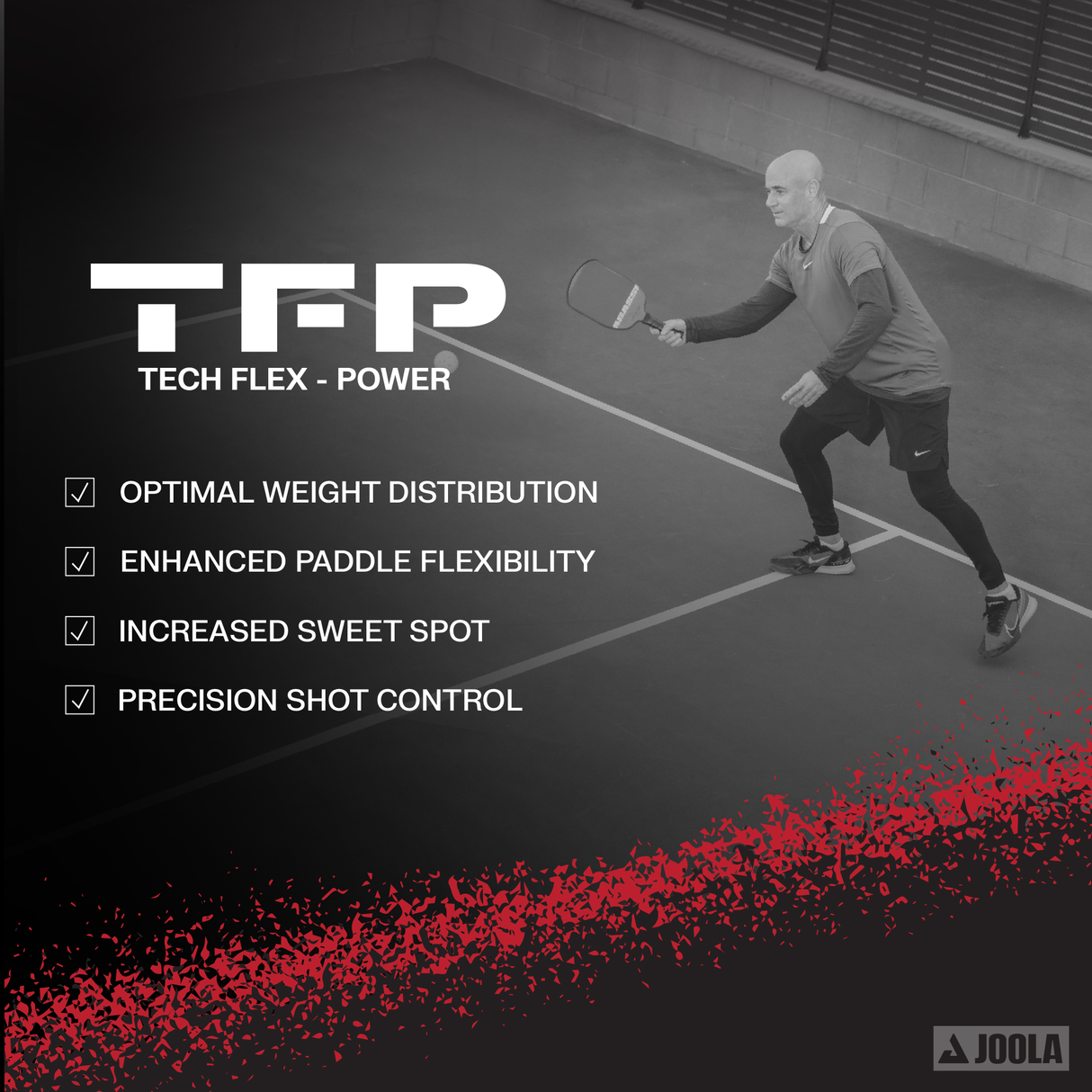 JOOLA Agassi Pro Pickleball Paddle