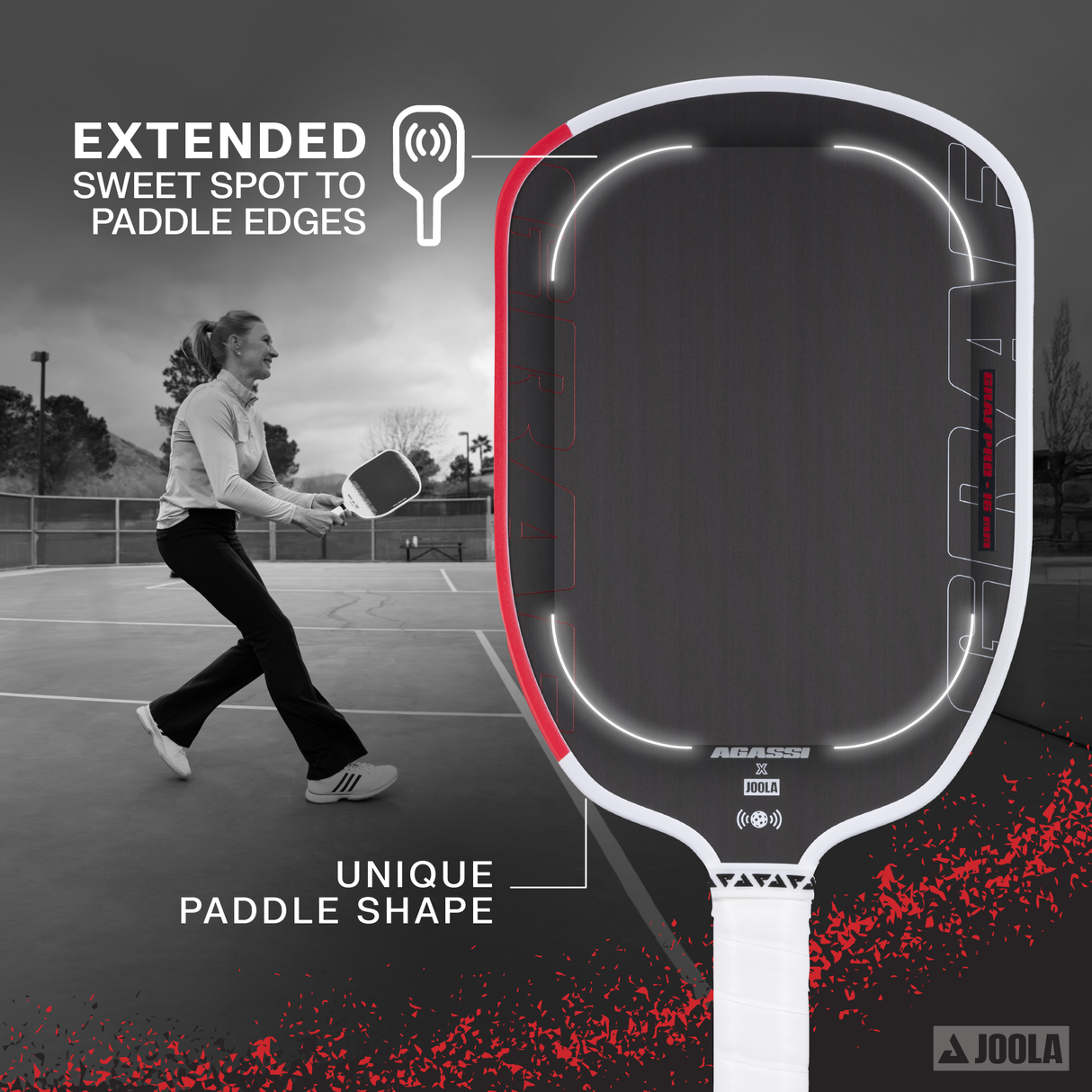 JOOLA Graf Pro 16mm Pickleball Paddle