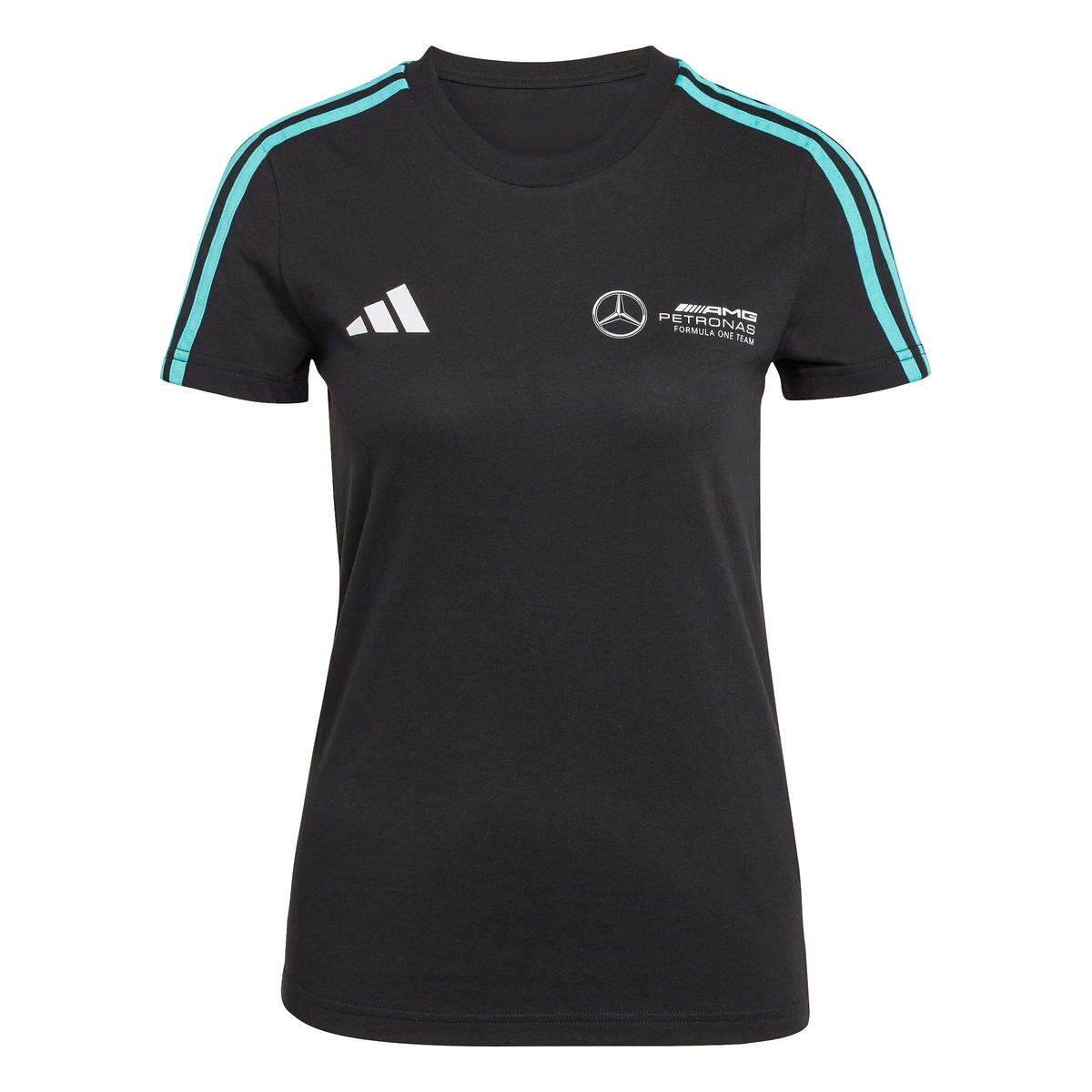 売れ筋商品|||アディダス Tシャツ レディース トップス MERCEDES - AMG PETRONAS FORMULA ONE TEAM WINNER - Print T-shirt - black   white Adidas MERCEDES - AMG PETRONAS FORMULA ONE TEAM DRIVER