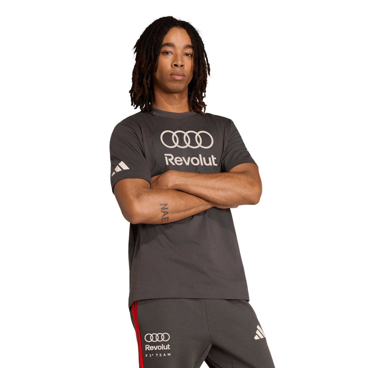 adidas Men's Audi Revolut F1 Team DNA Graphic Tee