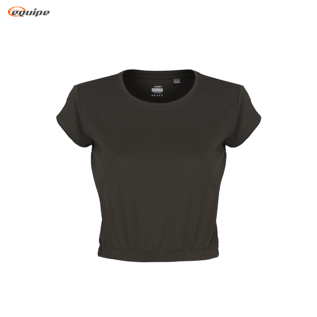 Equipe Women's Crop top with garter Olive Green