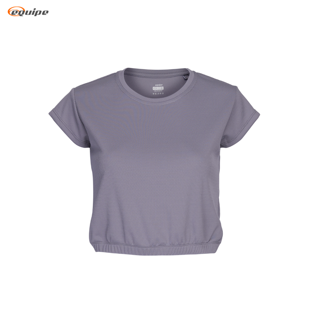 Equipe Women's Crop top with garter Grey