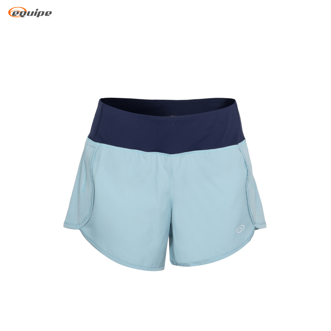 Equipe Women's Running Shorts with Inner Light Blue/Navy