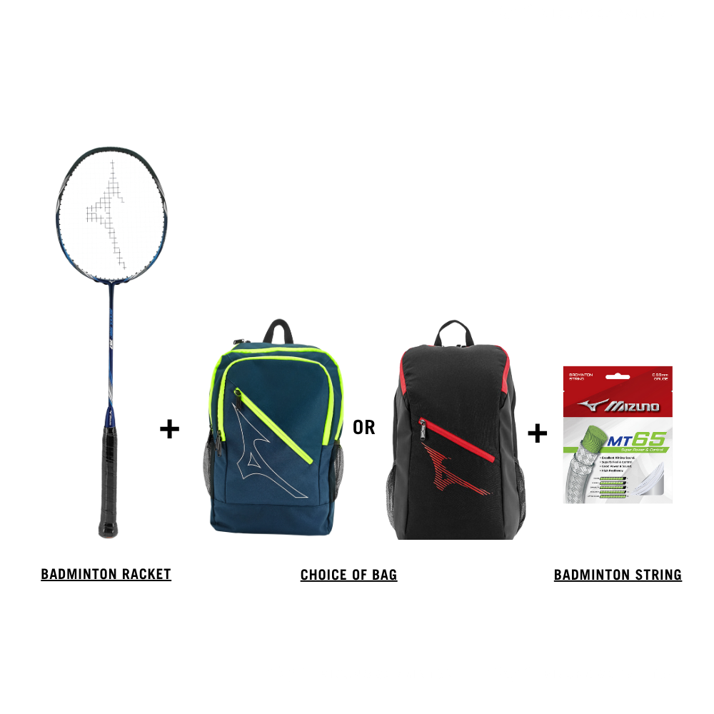 Mizuno Accel Arc 757 Badminton Racket (Package)